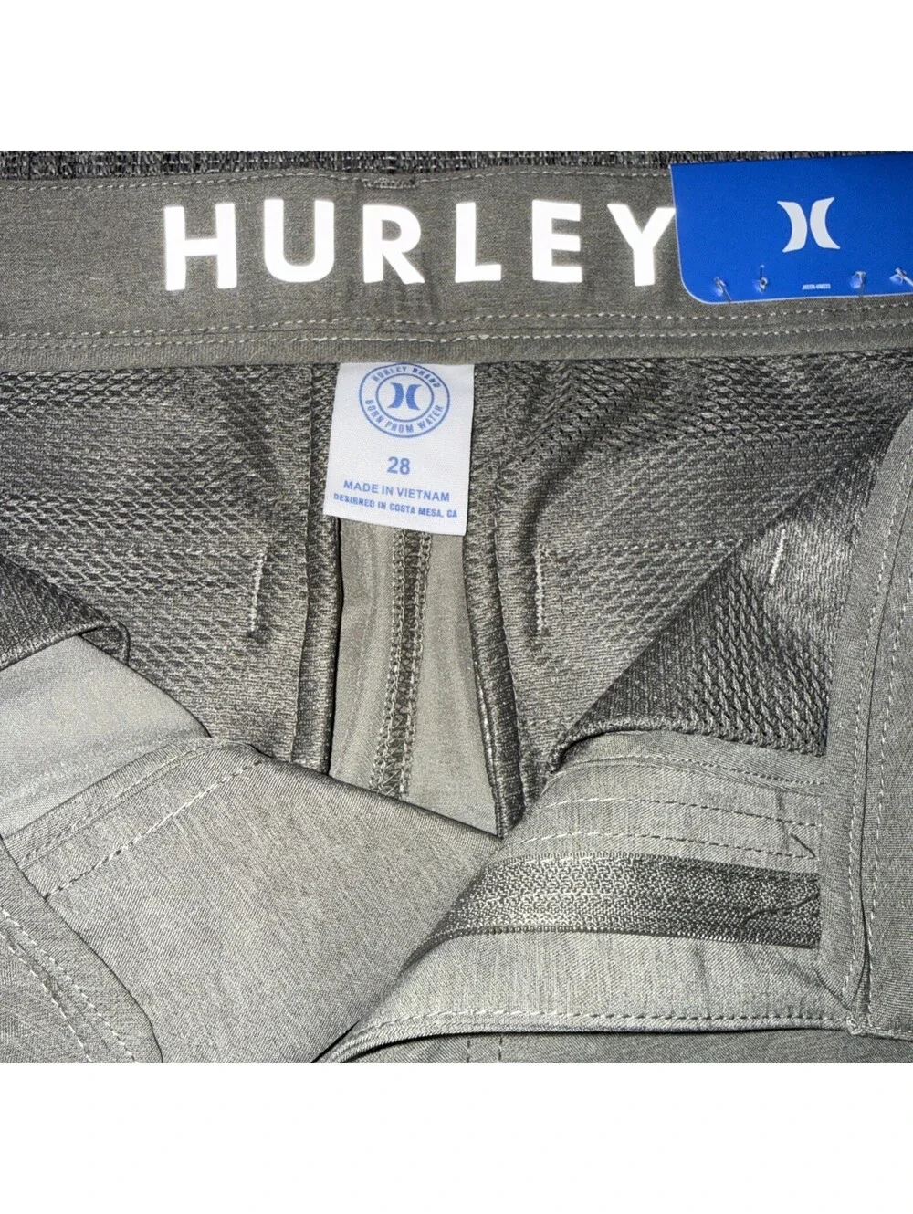 Hurley Quick Dry Hybrid Walkshort 4-Way Stretch 20” Outseam 9.5” Inseam Size 28